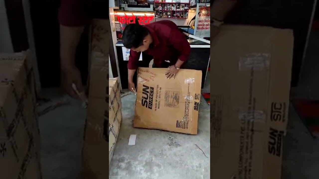 DD free Dish Chhatri Unboxing short video#