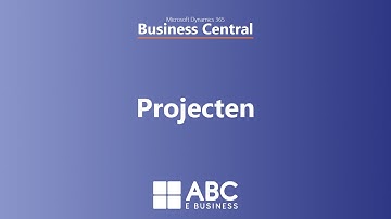 Projecten - Microsoft Dynamics 365 Business Central