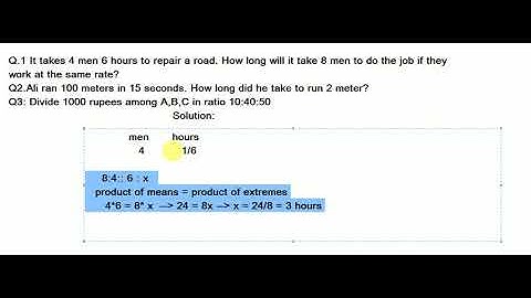 Direct & Inverse Proportion in PPSC & FPSC Part-2-Video Lecture on Most Repeated questions