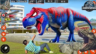 Angry Dinosaur Attack City 3D Simulator Android Gameplay - Jurassic World screenshot 5