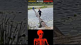 Will he make it? Dangerous Log Walk Challenge! 🪵🏃♂️