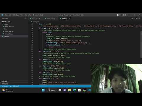 Membuat Program Input Nilai Mahasiswa menggunakan konsep MVC #python