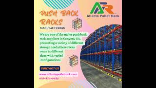 Push Back Racks - Optimize Your Warehouse Storage with Atlanta Pallet Rack #PushBackRacks