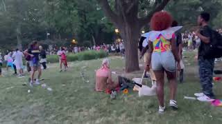 Revelers Flee New York's Washington Square Park After Fireworks Mistaken for Gunshots