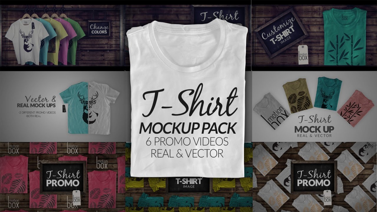 Download T Shirt Mock Up Promo Pack 4K 201136 - YouTube