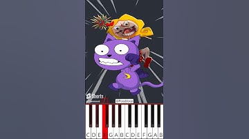 STUDY? Miss Delight vs CatNap | Poppy Playtime Chapter 4 (@Pooddoop) - Octave Piano Tutorial