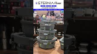 Borosil Klip N Store Plus Square Glass Container - Eternia Home By Plastic World