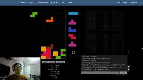 Jstris Tetris no rotation 40L sprint