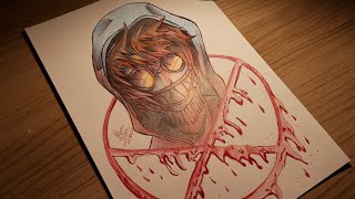 Ticc Toby - Speed Drawing - (Creep Pasta) (Collab)