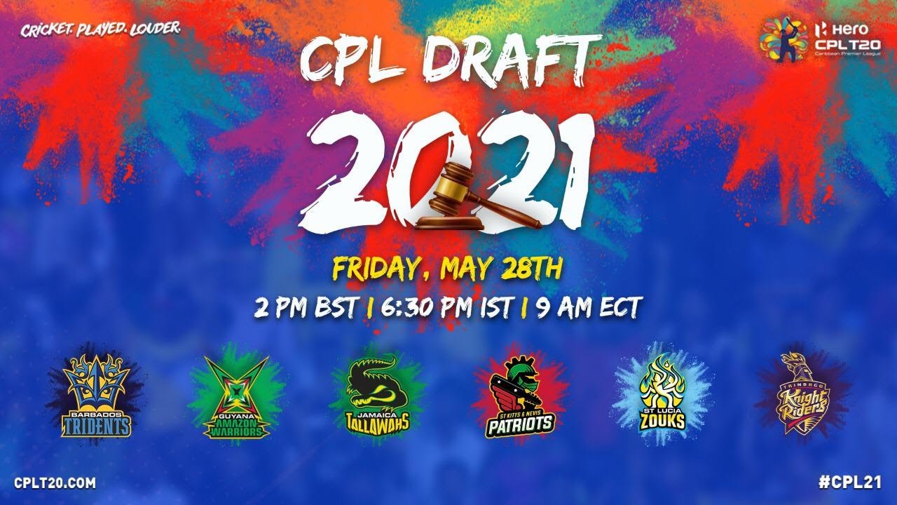 LIVE CPL Player Draft 2021 #CPL21 #CPLDraft