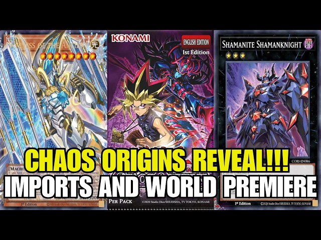 Yu-Gi-Oh! Chaos Origins TCG Exclusives & Imports - YouTube