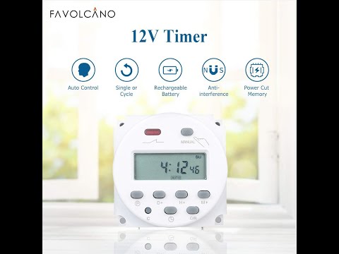 Favolcano 12v Timer Programming
