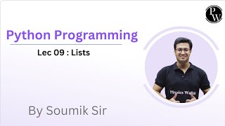 Python Programming 09 : Lists