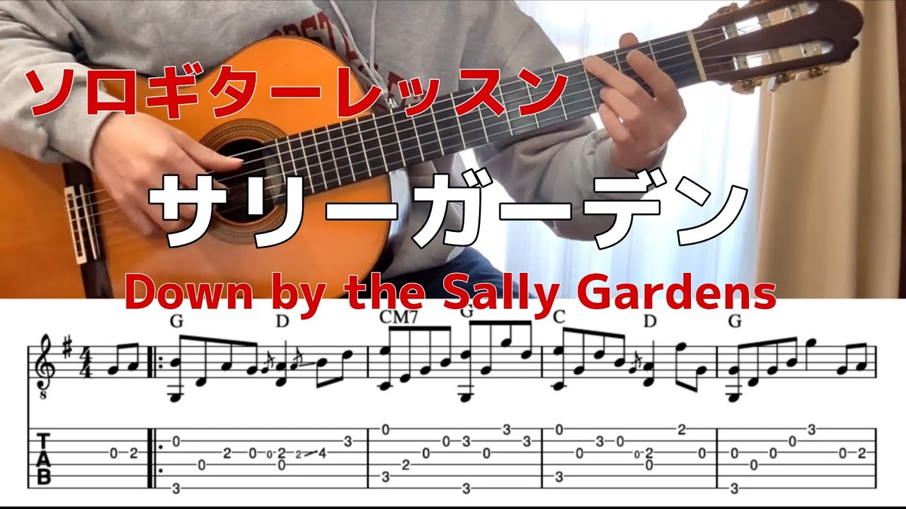 TAB] Sally Gardens (Solo Guitar Lesson) Beginner to Intermediate