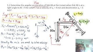 Tutorial 5 Relative Motion Anaysis Rigid Bodies Acceleration