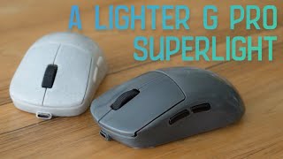 A 54 gram G Pro X Superlight inspired mouse based on a G305