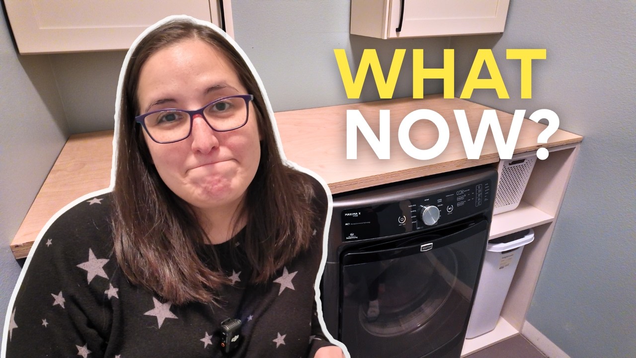 The Countertop Did NOT Go As Planned | DIY Laundry Room Makeover