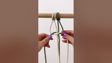 Macramé Square Knot Tutorial #macrame #macrametutorial #macrameknot