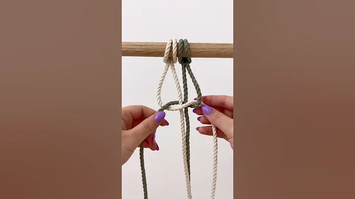 Macramé Square Knot Tutorial #macrame #macrametutorial #macrameknot