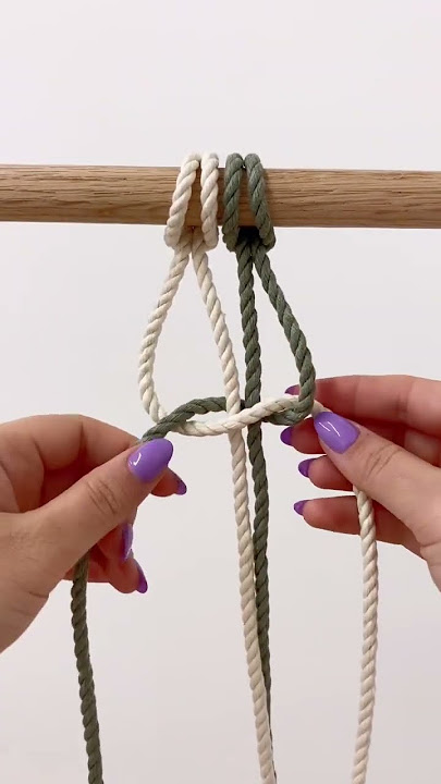 Macramé Square Knot Tutorial #macrame #macrametutorial #macrameknot