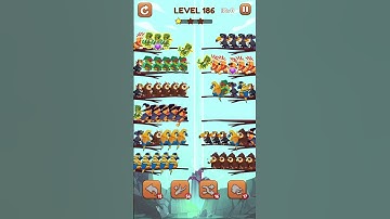 Bird Sort 2: Color Puzzle Level 186 #games #gaming #gameplay
