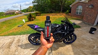 Now This Is How You Clean Your Yamaha R1 | SHINE ARMOR REVIEW shinearmor