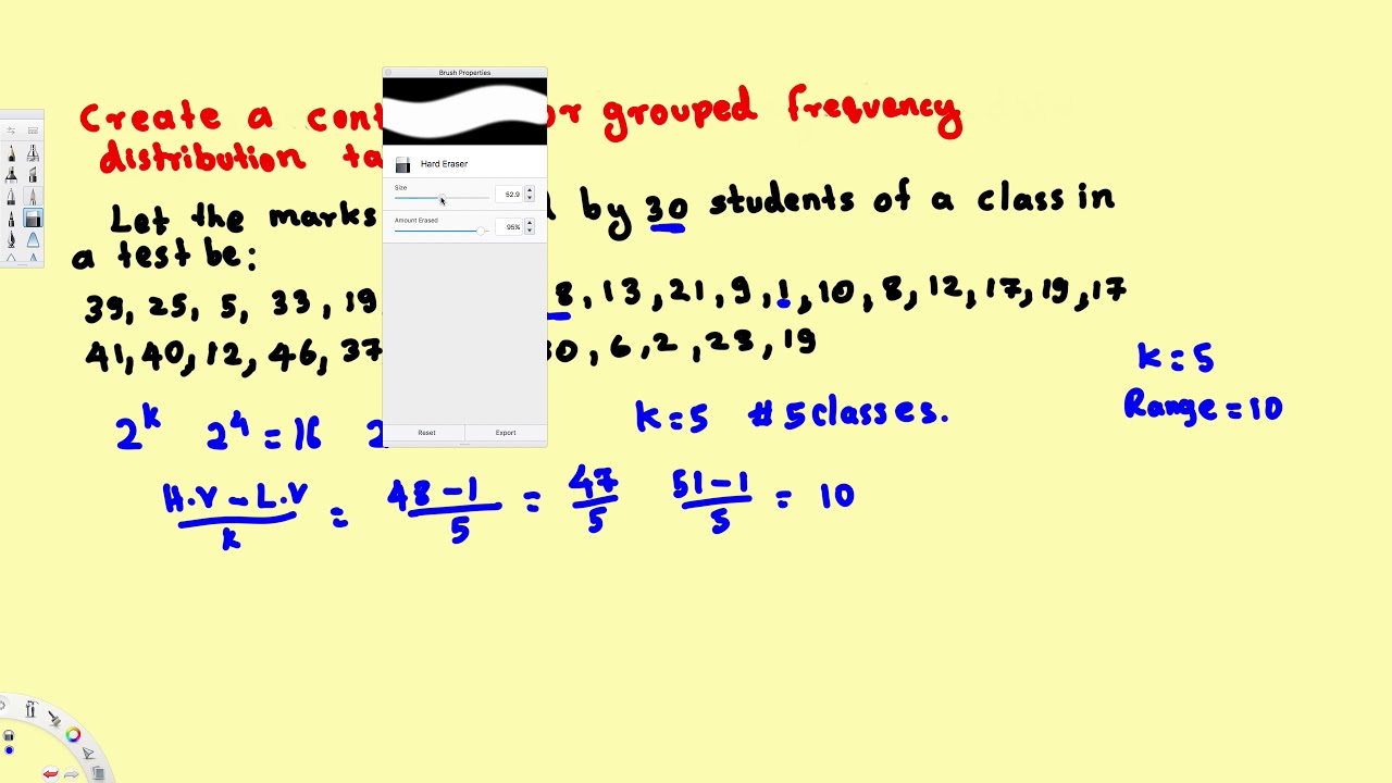 Grouped Frequency Distribution Table - Treatment of Experimental Data ...