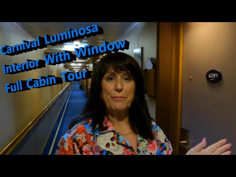 Carnival Luminosa Interior with Window Cabin 4291 Full Tour - Best Interior Cabin, Category 4K Video Thumbnail