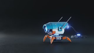Scifi Robot Short Animation in Blender 3.0