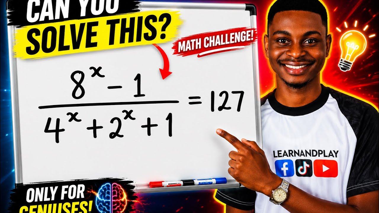 How to Solve Exponential Equations Using Algebraic Identities - YouTube