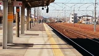 683系8000番台N03編成特急しらさぎ名古屋行清洲1番線通過