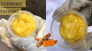 HOW TO MAKE TURMERIC FACE GEL/CREAM | DIY TURMERIC LIGHTENING FACE CREAM