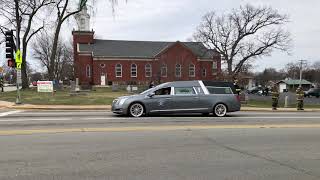 Officer Rivera funeral procession, Lansing, Illinois