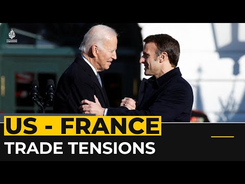 Biden hosts Macron amid friction over US climate law