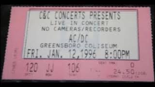 AC/DC - Who Made Who - Greensboro USA - January 12, 1996 ( with Phil Rudd )