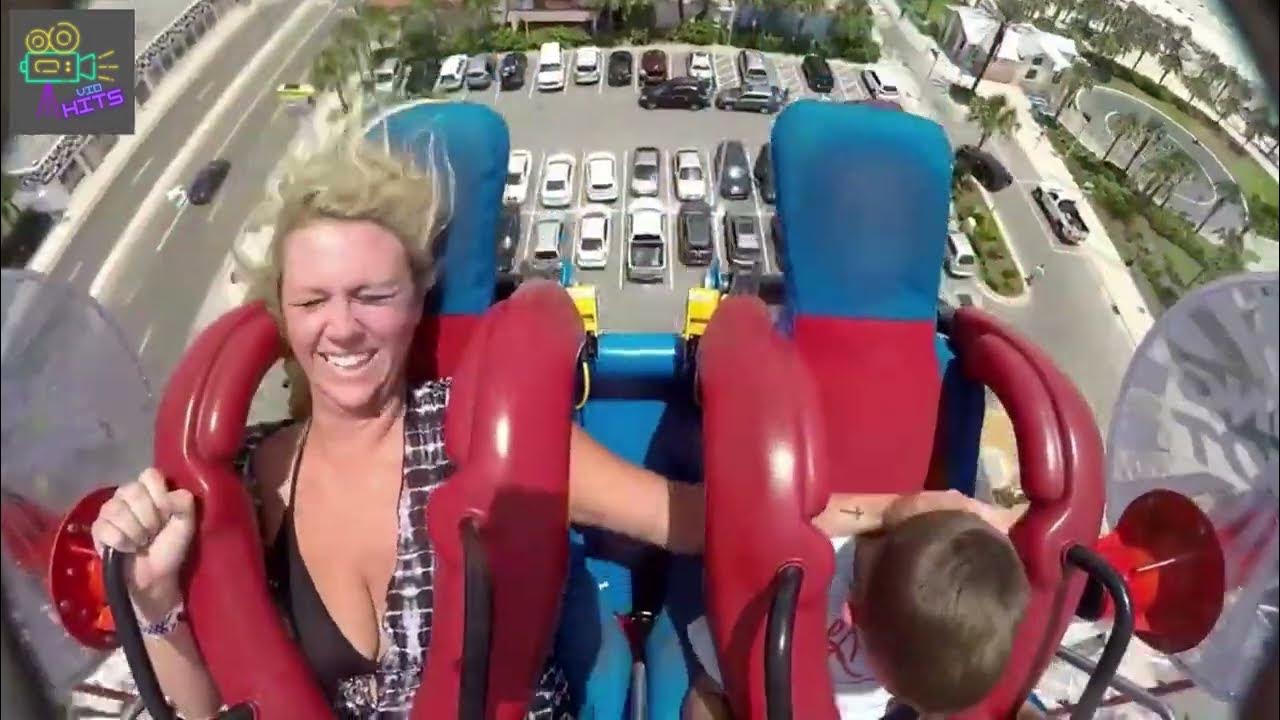 SLINGSHOT RIDE MADNESS (BIG BOOBS) YouTube