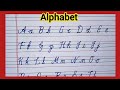 English Alphabet Cursive handwriting capital letter and small letters