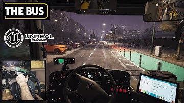 Unreal Engine 5  Ultra Realistic Bus Driver Simulator | Thrustmaster T300RS GT Gameplay