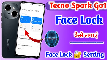 Tecno Spark Go1 Face Lock Setting || Tecno Spark Go1 Mobile Me Face Lock Kaise Lagaye ||