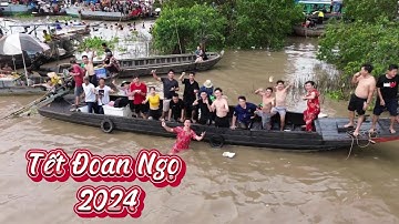 Biển người tắm cồn Tân Lộc - Cần Thơ nhân ngày Tết Đoan Ngọ 2024