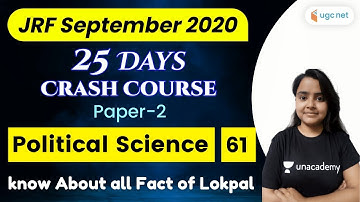 UGC NET Paper 2 Crash Course | Political Science by Preeti Sharma | Lokpal & Lokayukta