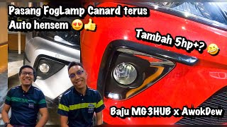 FOGLAMP CANARD MYVI G3 | BAJU MG3HUB x AWOKDEW | PERODUA MYVI G3 1.3X | CARBON STEERING CUSTOM