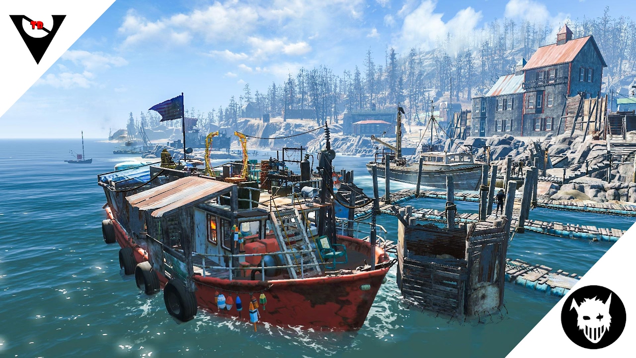 Fallout 4 боевые лодки яхты корабли создай свой собственный флот фото 3