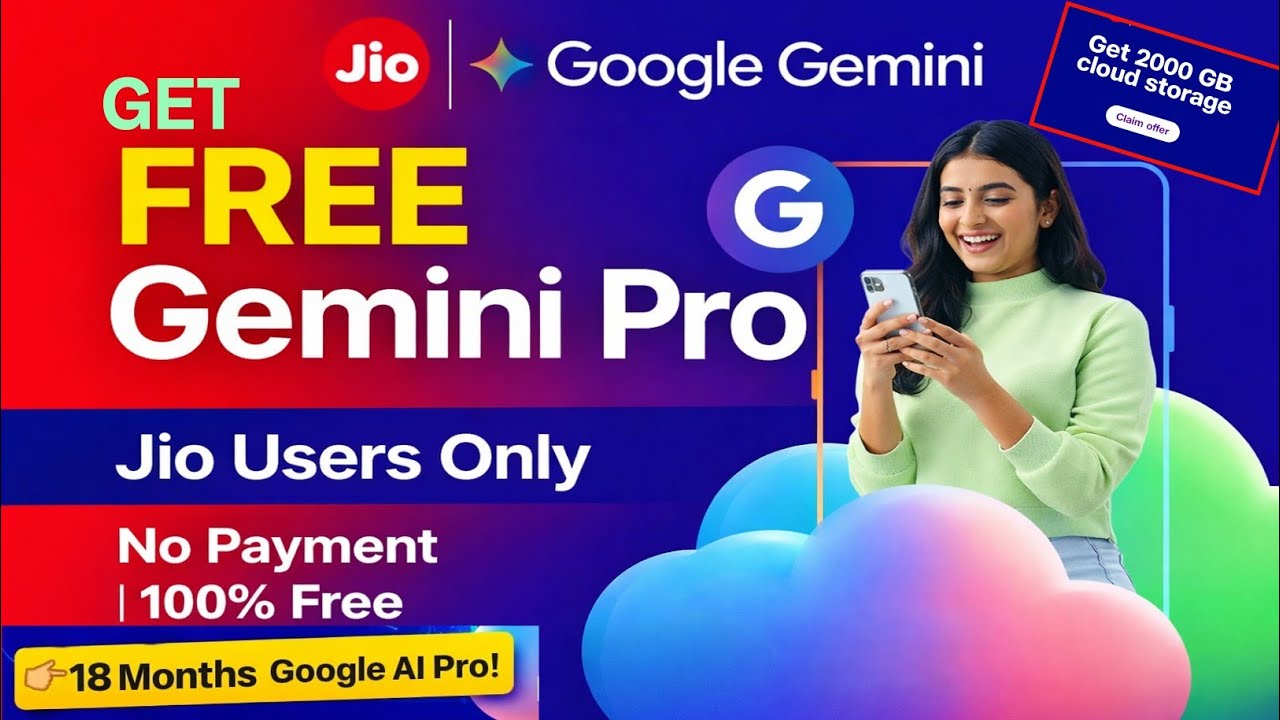 How To Get FREE Jio Google Gemini Pro | Claim Jio Gemini Free Offer | Use Gemini Pro For Free 2026