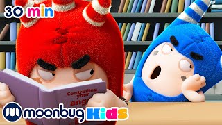 Library | Oddbods funny cartoons | Fuse wants to read | Moonbug Kids After School