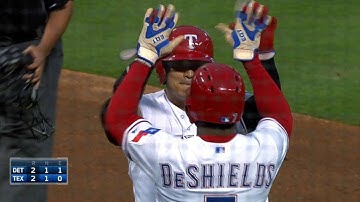 DET@TEX: Choo crushes two-run homer to right field