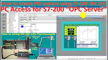 STEP7 MICROWIN V4.0 SP9 CREATE PID CONTROL WITH PLC S7-200 AND  WINCC FLEXIBLE 2008 SP5