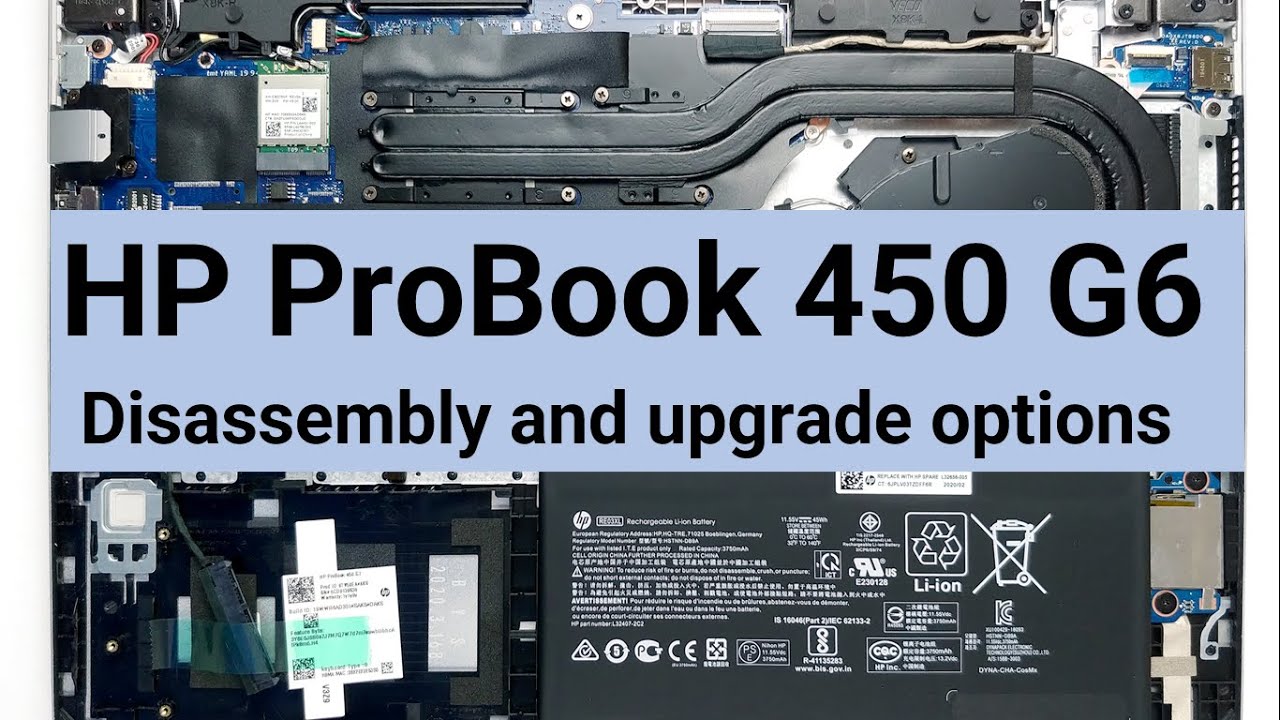 🛠️ HP ProBook 450 G6 - How to Disassembly HP ProBook 450 G6 Removing Parts  and Upgrade options.