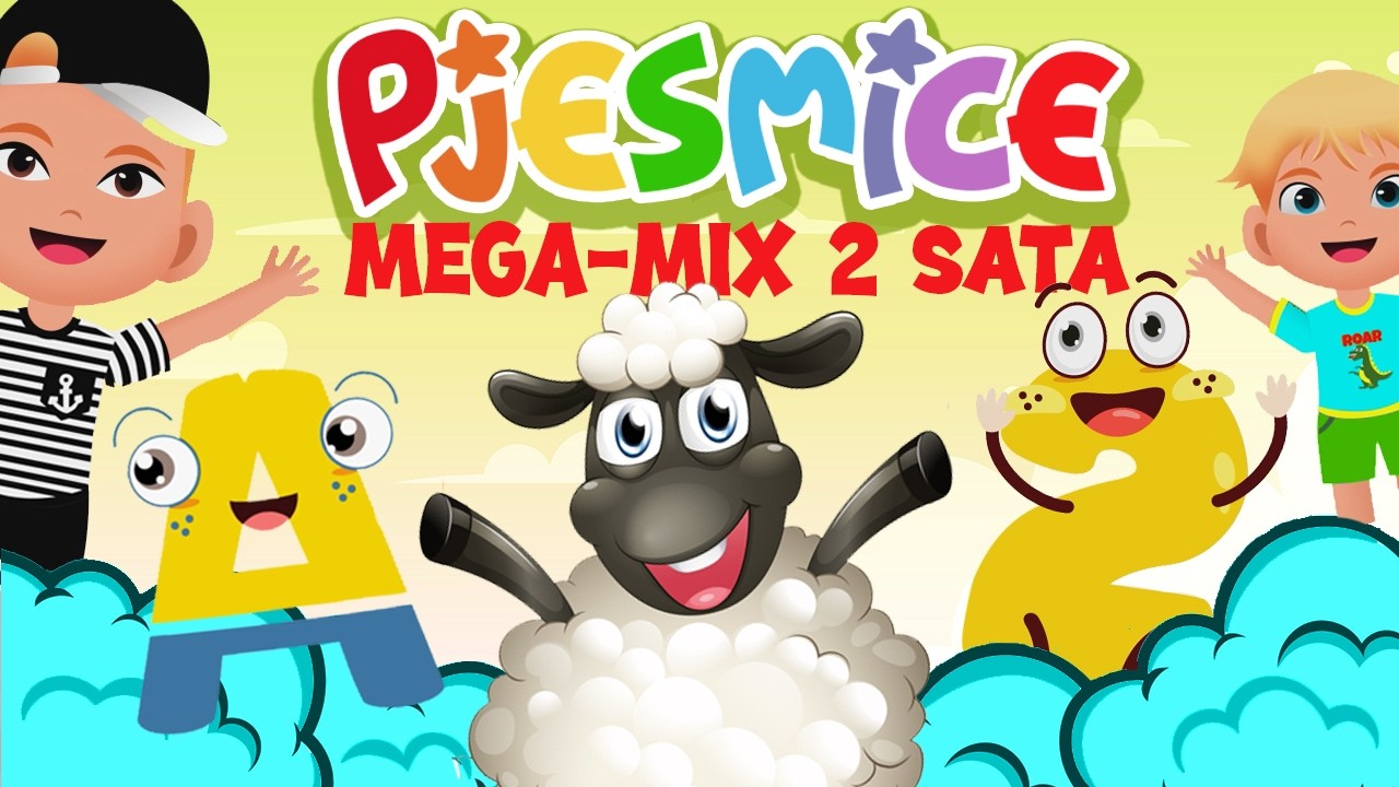 Dječje Pjesmice Mega-Mix 2 sata 🌈🎵 Vesele Edukativne Vrtićke Pjesme za Učenje i Igru