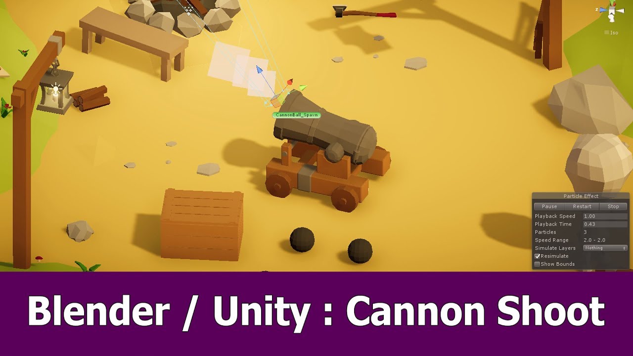 Blender and Unity Tutorial Cannon Shoot